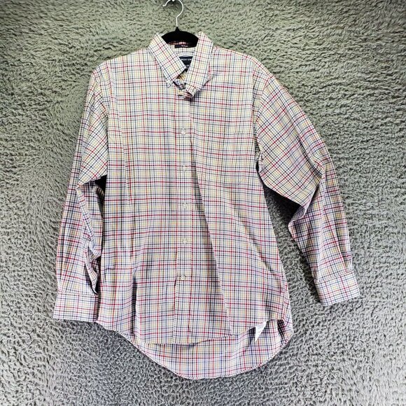 Lands' End Other - Lands End Shirt Mens Neck 15.5 Multicolor No Iron Button-Down Shirt